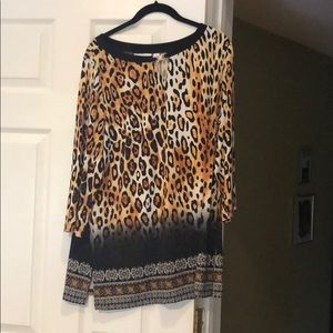 Animal print top